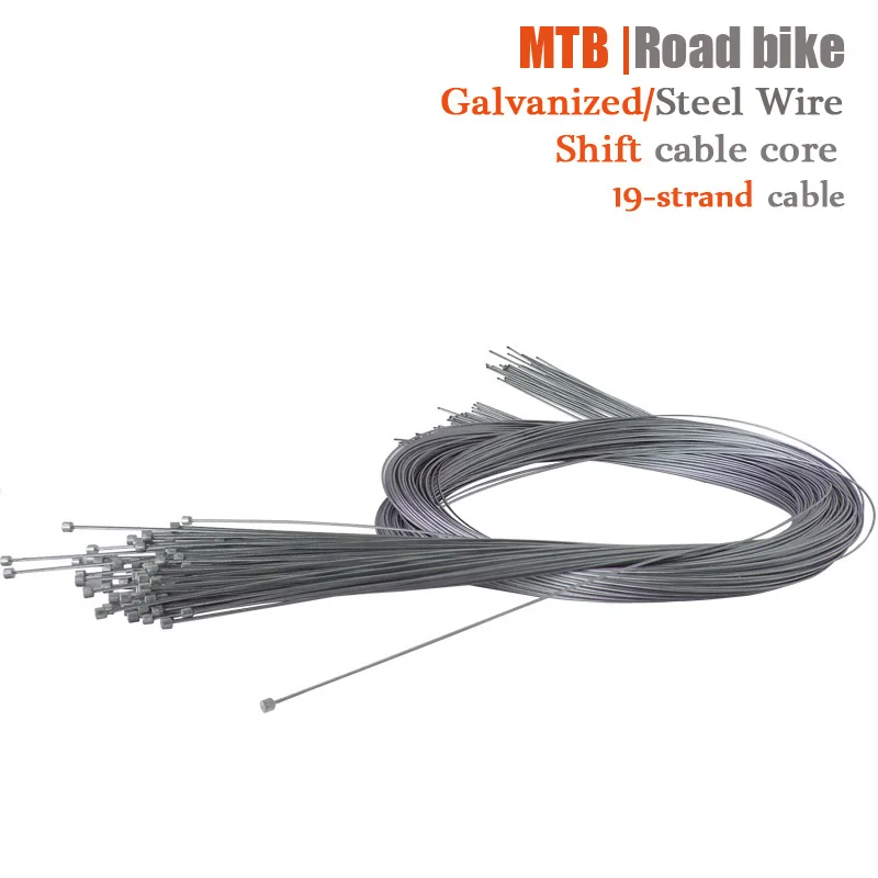 10 pcs 2050mm Universal Galvanized Steel Cable Bicycle Shift & Derailleur Cable Core Bike Common Inner Cable Grinding Part