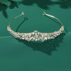 Bridal tiara silver ladies fashion wedding crown birthday tiara