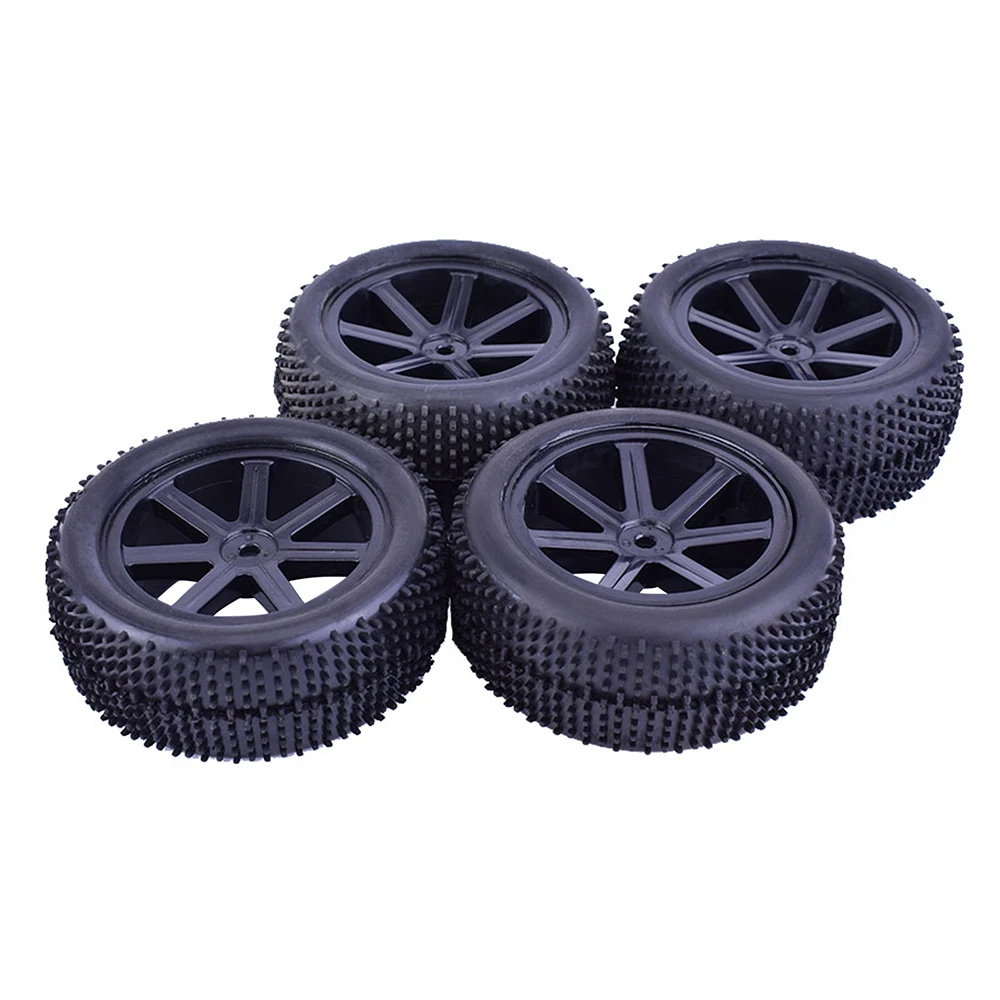 4Pcs ZD Racing 85mm Wheel Hub Rim & Rubber Tires For 1/10 Off-Road RC Car Buggy