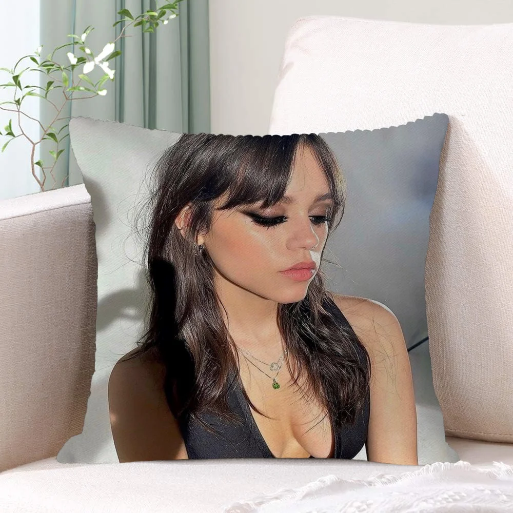 Decorative Cushion Covers 45x45 Cushions Cover Jenna Ortega Home Garden Chair Bed Anime Pillow 50x50 Decoration Sofa Textile