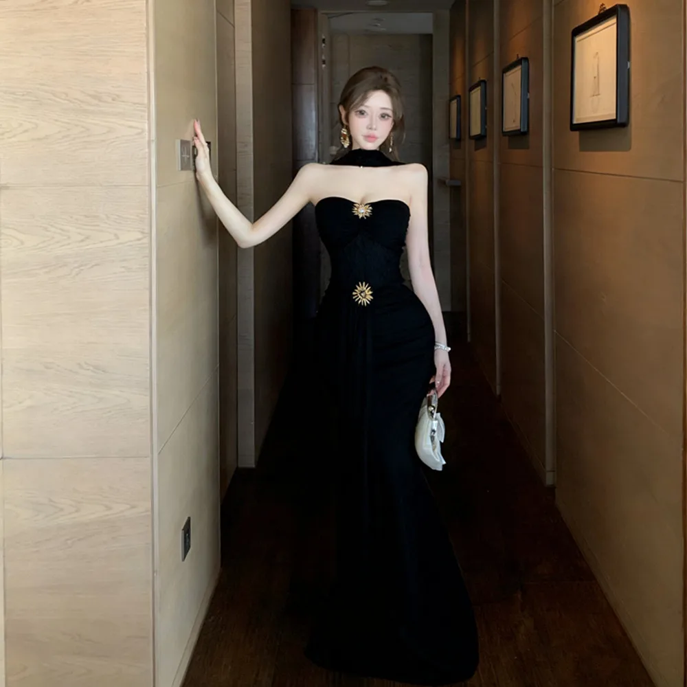 Ele Vintage Pure Desire, утягивающее талию Dr, элитное осенне-зимнее новое женское облегающее платье Faion