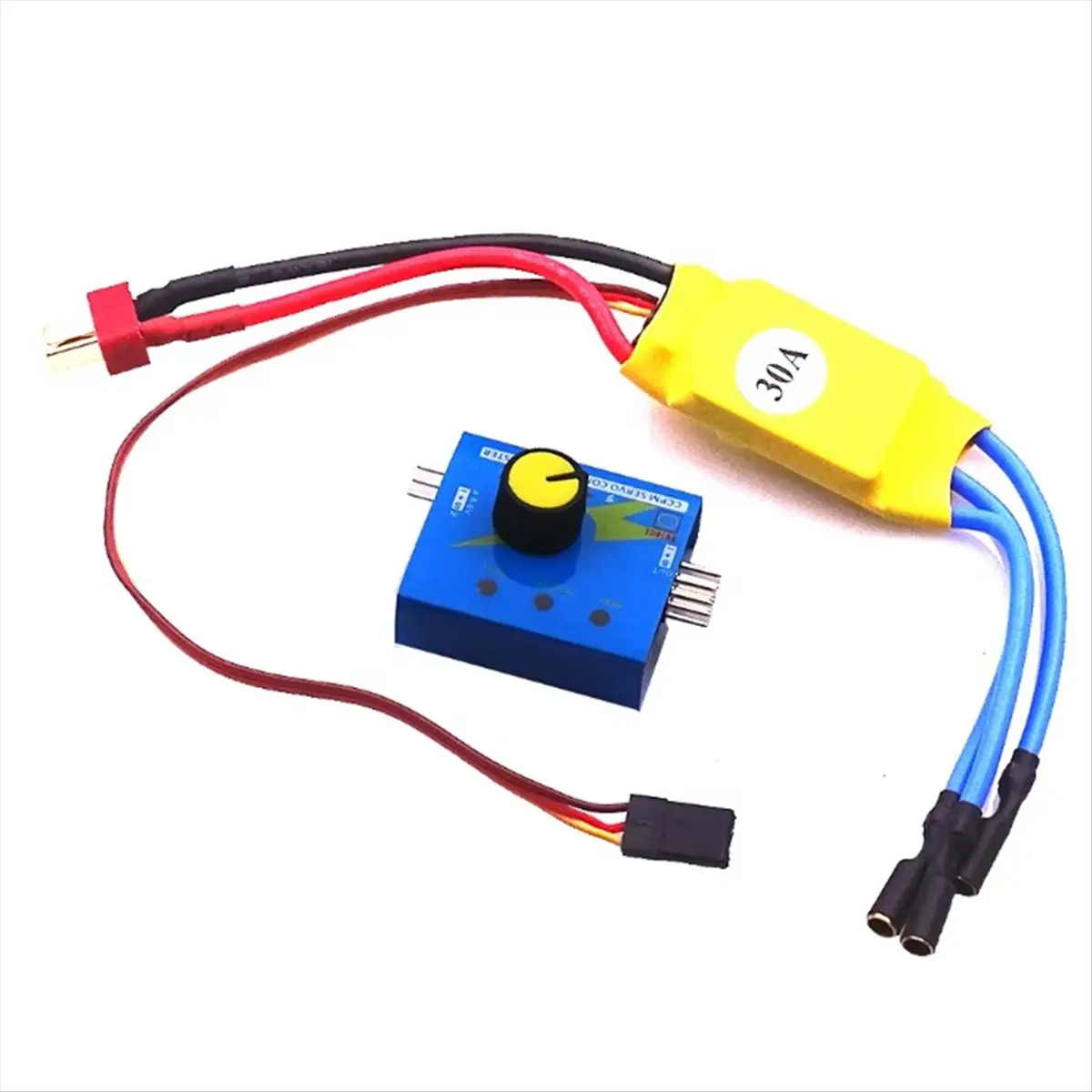 A59E DC 12V 30A Brushless Motor Speed Controller with ESC Tester 3 Gear Indicator Steering Gear Tester Set for XXD Drone