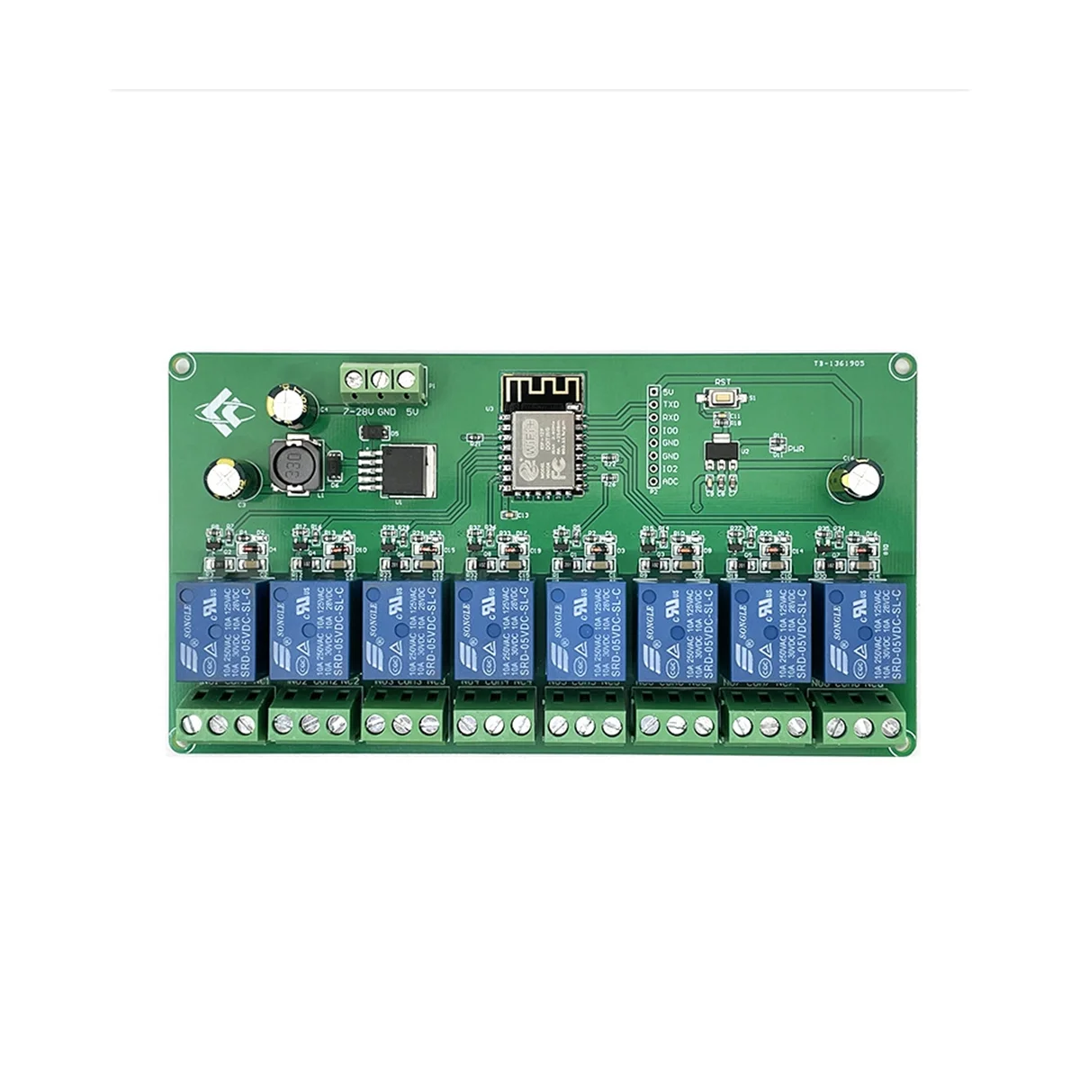 8 Kanal esp8266 WLAN-Relais modul ESP-12F Entwicklungs platine DC 5V/7-28V E-Welink App Fernbedienung