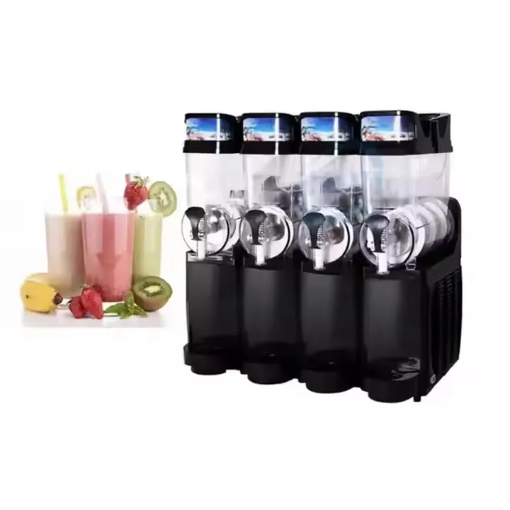 Industrial Ice Frozen Granite Slush Machine Automatic Commercial Frozen Drink Slushy Machine Juice 3 Bowl Smoothie Machine