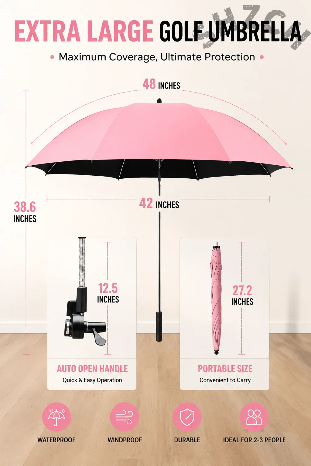 Portable Folding Beach Chair with Removable Sunshade Umbrella for Camping, Fishing & Outdoor Picnics