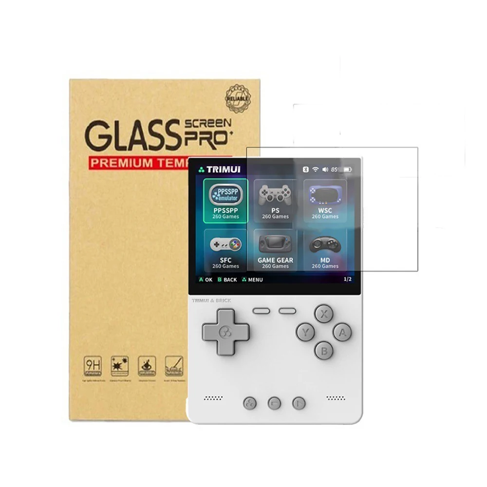 

Screen Protector for Trimui Brick Tempered Glass,Player Games Tempered Glass Protective for Brick 9H HD Screen Protector Film