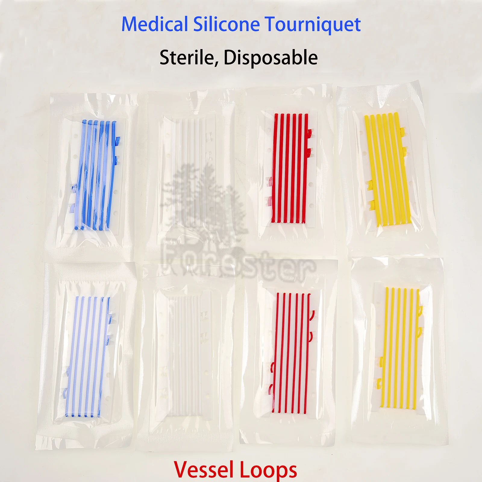 Veterinary Vessel Loop 100% Medical Grade Silicone High-quality Vascular Ties 4 colors sterilized and disposable