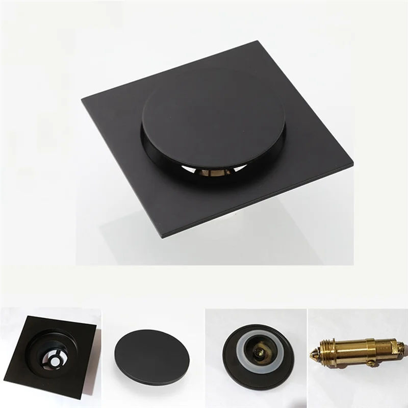 

Y42A-Square Shower Floor Drain Odor-Proof Shower Drain Sink Stopper With -Up Function