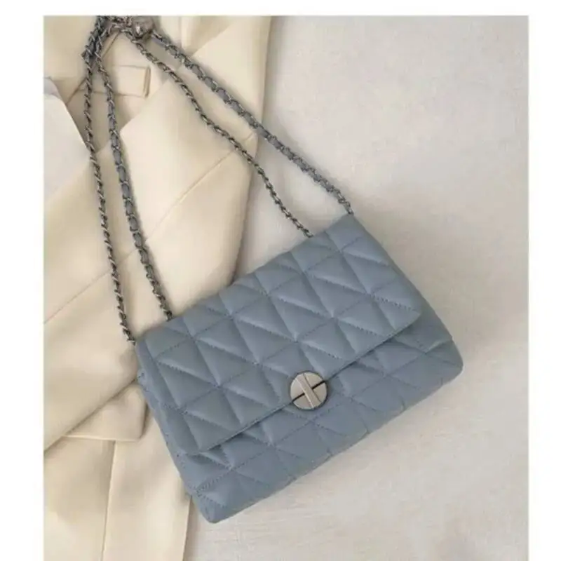 Bloom Sweet Cool Sier Messenger Bag Women 2024 Summer Hot Girls Solid Y2k Crossbody Bags Aesthetic Ladies Handbags Fairycore