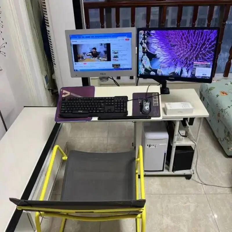 

Side Students Study Computer Desks Adjustable Height Bed Reading Monitor Stand Table Ergonomic Console Mesa Pc Unique Furniture
