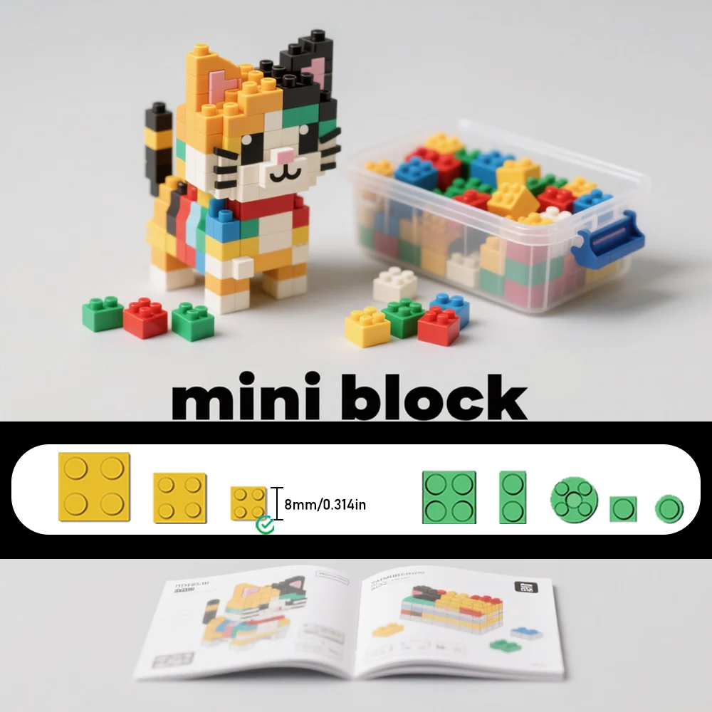 Cajas ciegas aleatorias de juguetes de bloques de construcción, cada caja oculta a sorpresas exclusivas y cada una ofertas una nueva experiencia.
