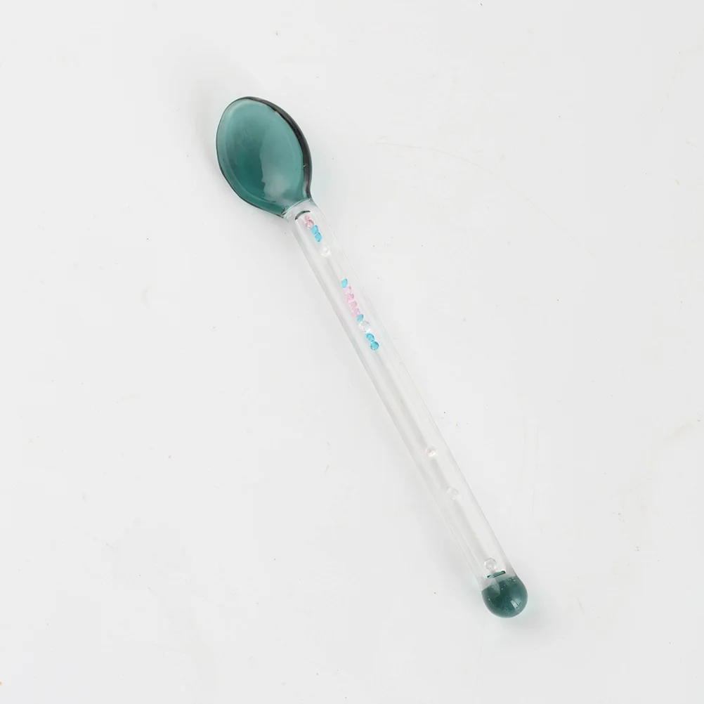 

4 Pcs Dessert Spoon High Temperature Glass Easy Clean Suitable Drinks Cakes Watermelon Tea Parties Kitchen Bar