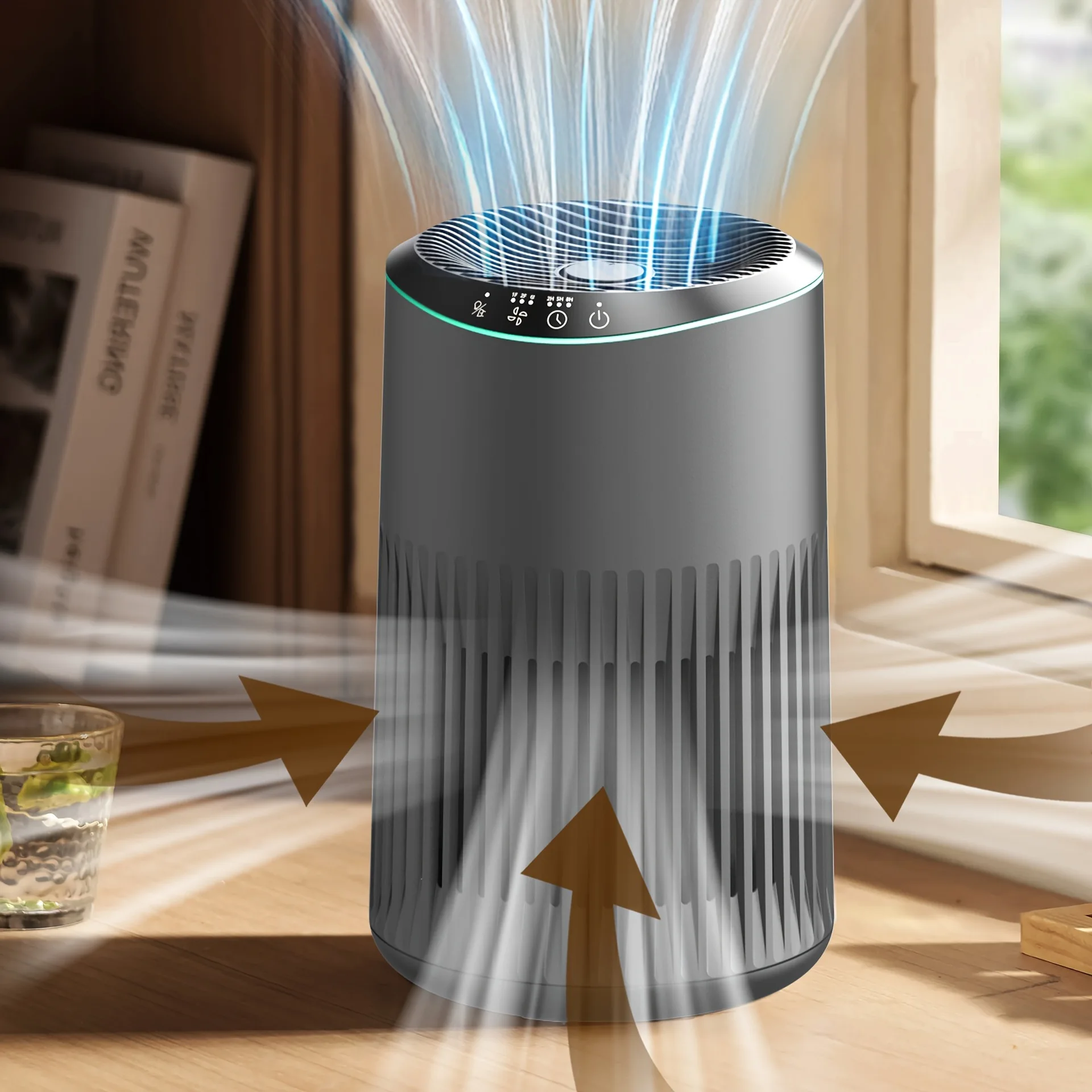 

2025 New Cross-Border Dropshipping Air Purifier for Home Allergy Dust Bedroom Cover