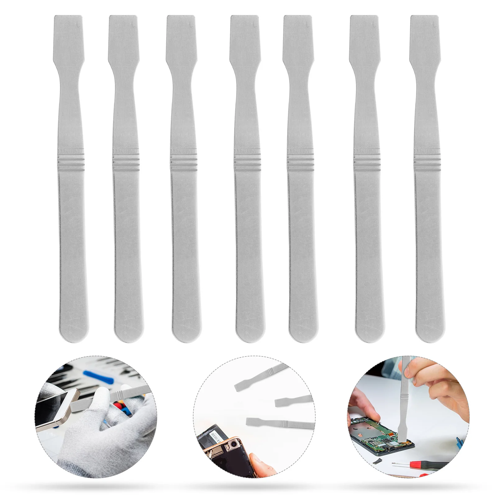 

10pcs Scraper Chisel Tools Stainless Steel Thin Edge For Phone Laptop Repair Metal Spudger Screen Removal Pry Bar Cell Phone
