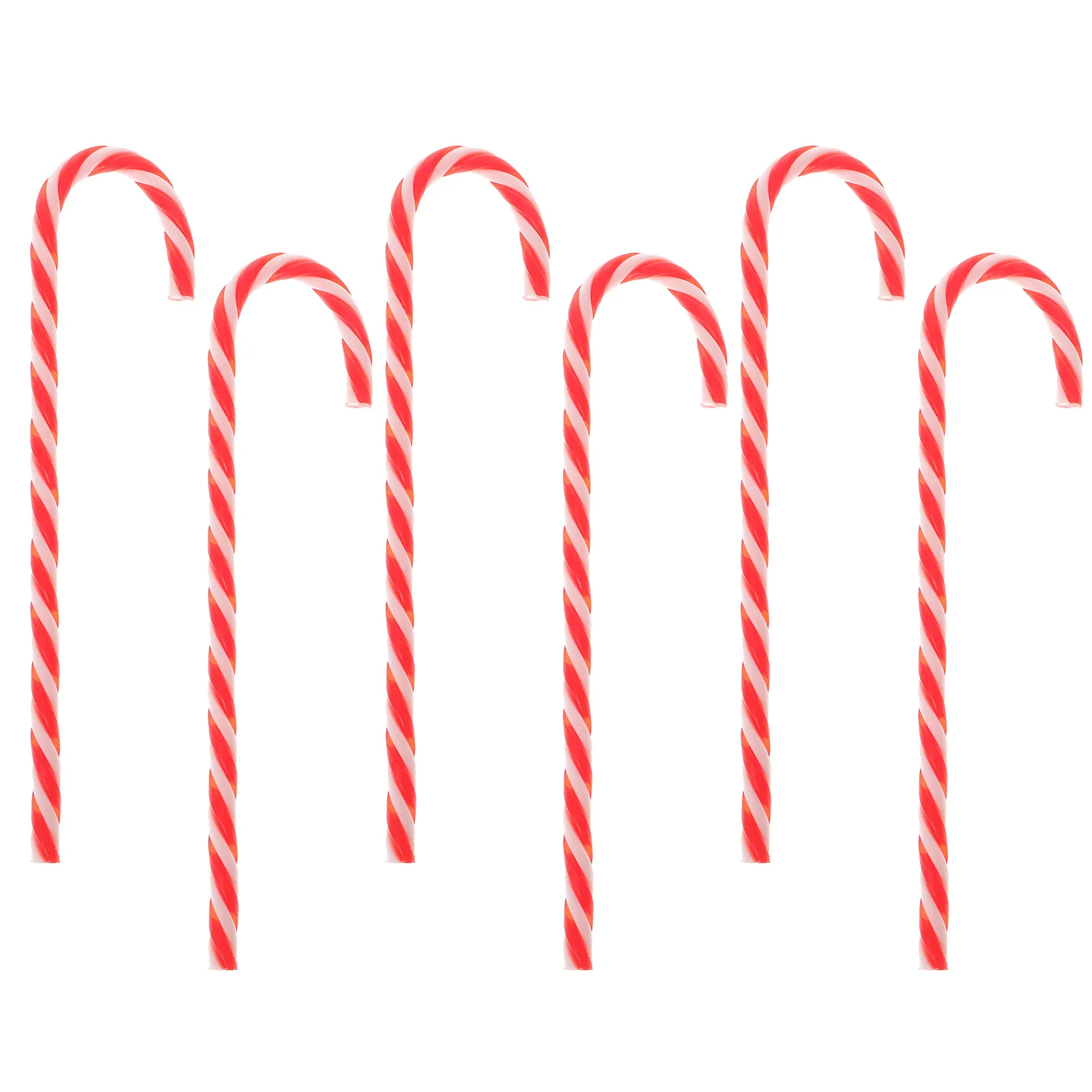 

6Pcs Santa Claus Candy Cane Durable Christmas Tree Decoration Creative Colorful Candy Cane for Festive Gift