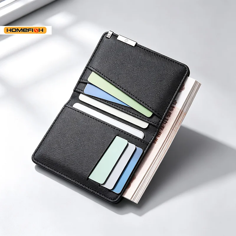 Men's Ultra Thin Vertical Mini Wallet Multi Card Slots Credit Card