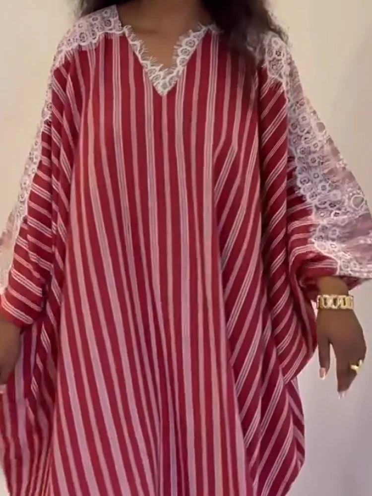 

Женское модное длинное платье в полоску с принтом и драпировкой, повседневное уличное платье макси с длинными рукавами, сексуальное свободное вечернее платье с вышивкой