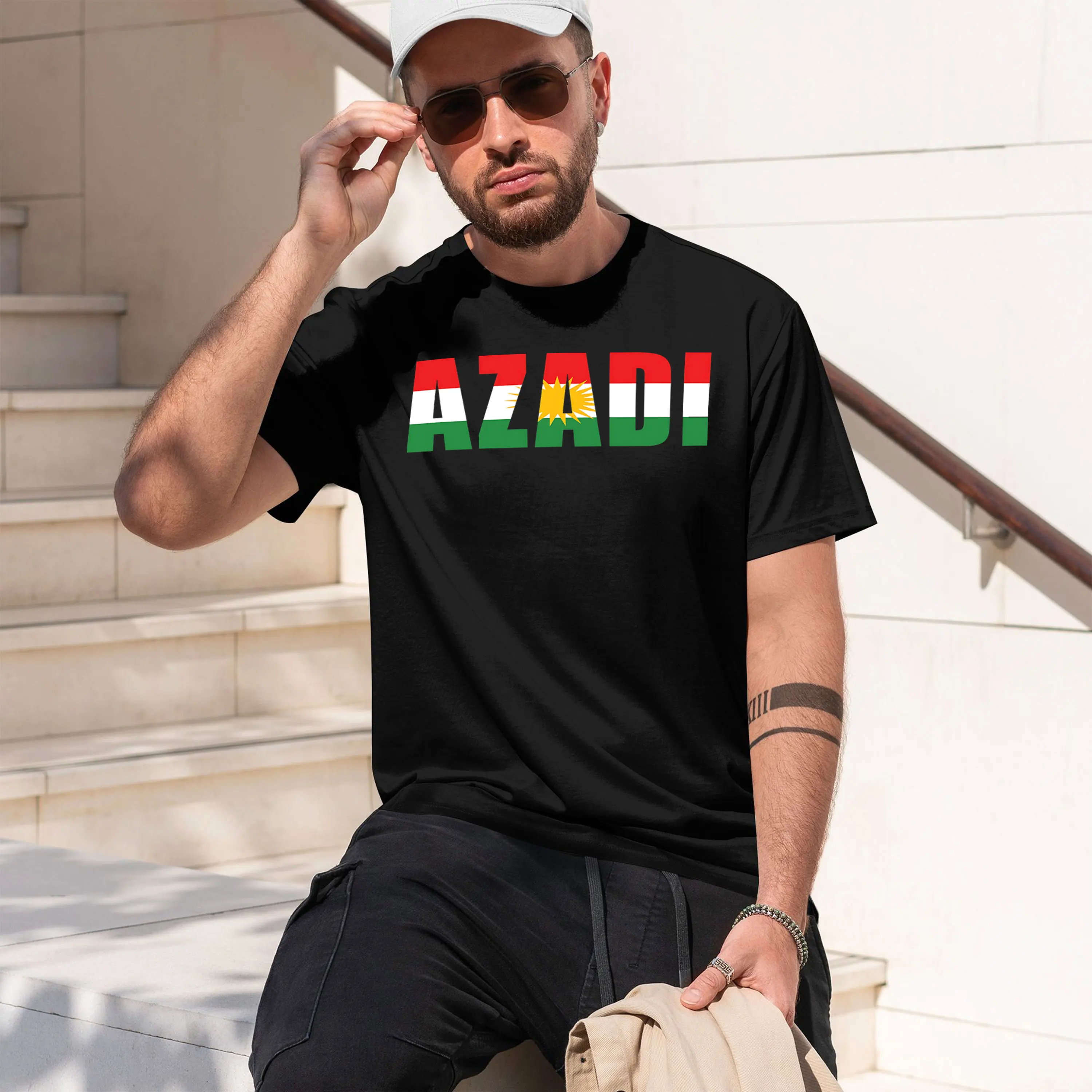 AZADI 2026 New Model Men’s Short-sleeve crewneck T-Shirt Classic Casual Multiple Colors and Sizes for Daily Wear All-Day Comfort