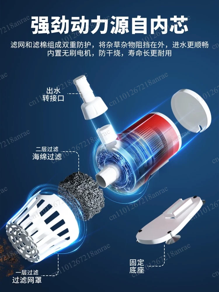 Solar power fountain automatic fish pond outdoor courtyard rockery circulating water pump oxygenation small water sprinkler