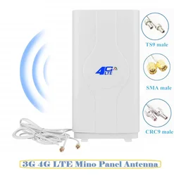 Eden High Gain 4G LTE Antenna 2m/5m Cable Dual Mimo Long Range Network Antenna for WiFi Router/Mobile Broadband