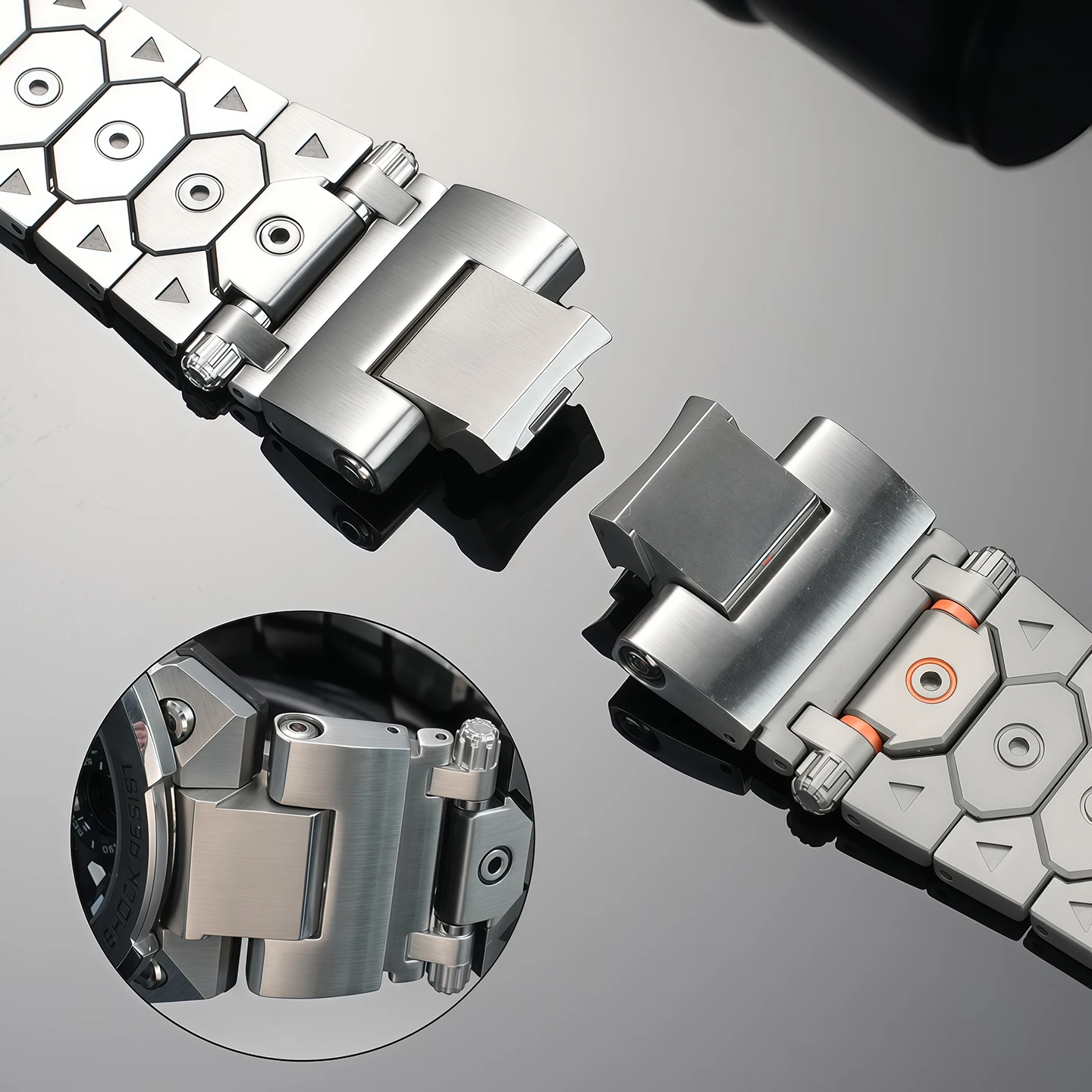 MTG-B3000 Metal steel strip For Casio G-shock MTG-B3000B Modified Quick detachable Solid stainless steel wristwatch band men's