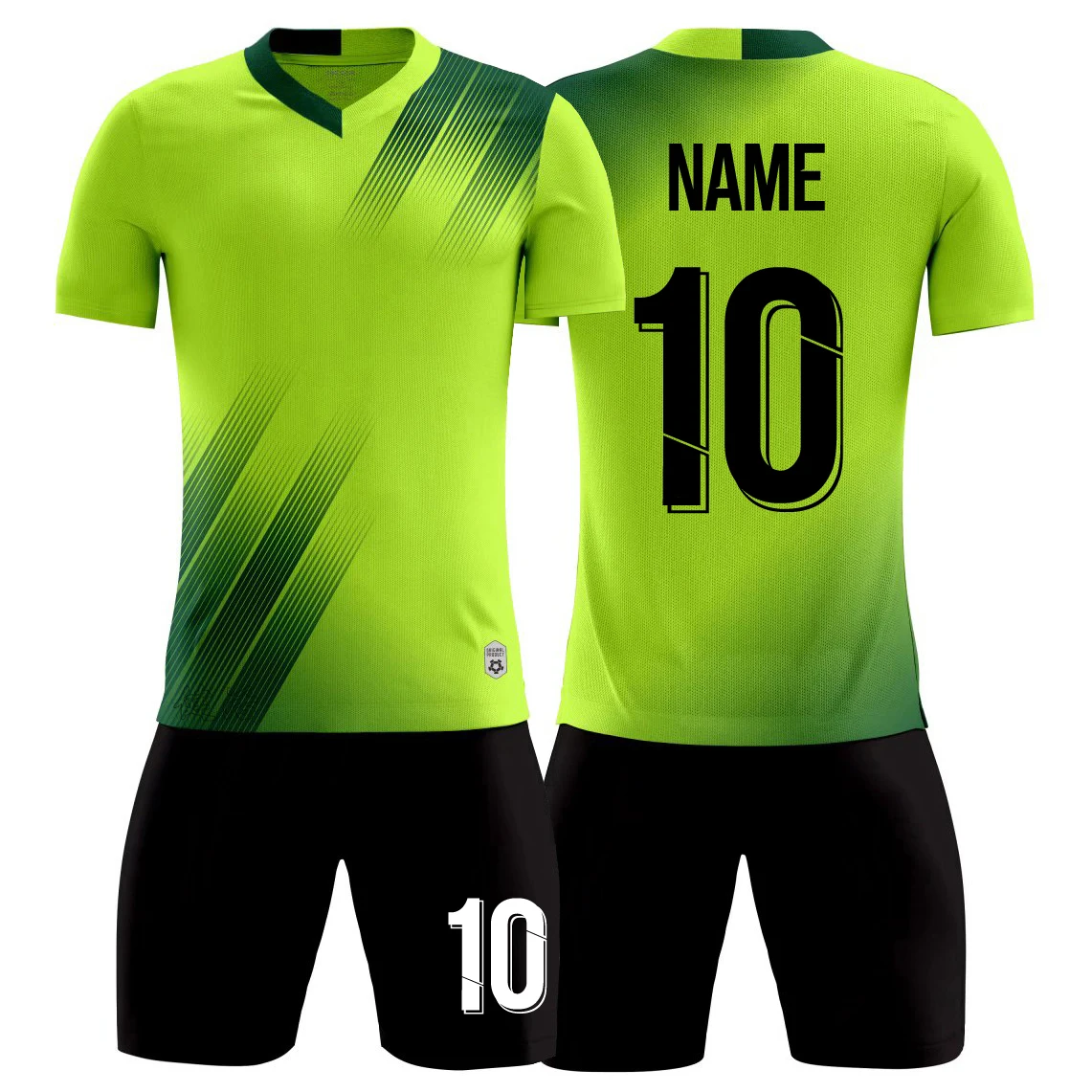 Custom Soccer Jersey Set For Men Boys Quick Drying Breathable Man Women Shirt+Shorts Team Club Training Football Uniform Set