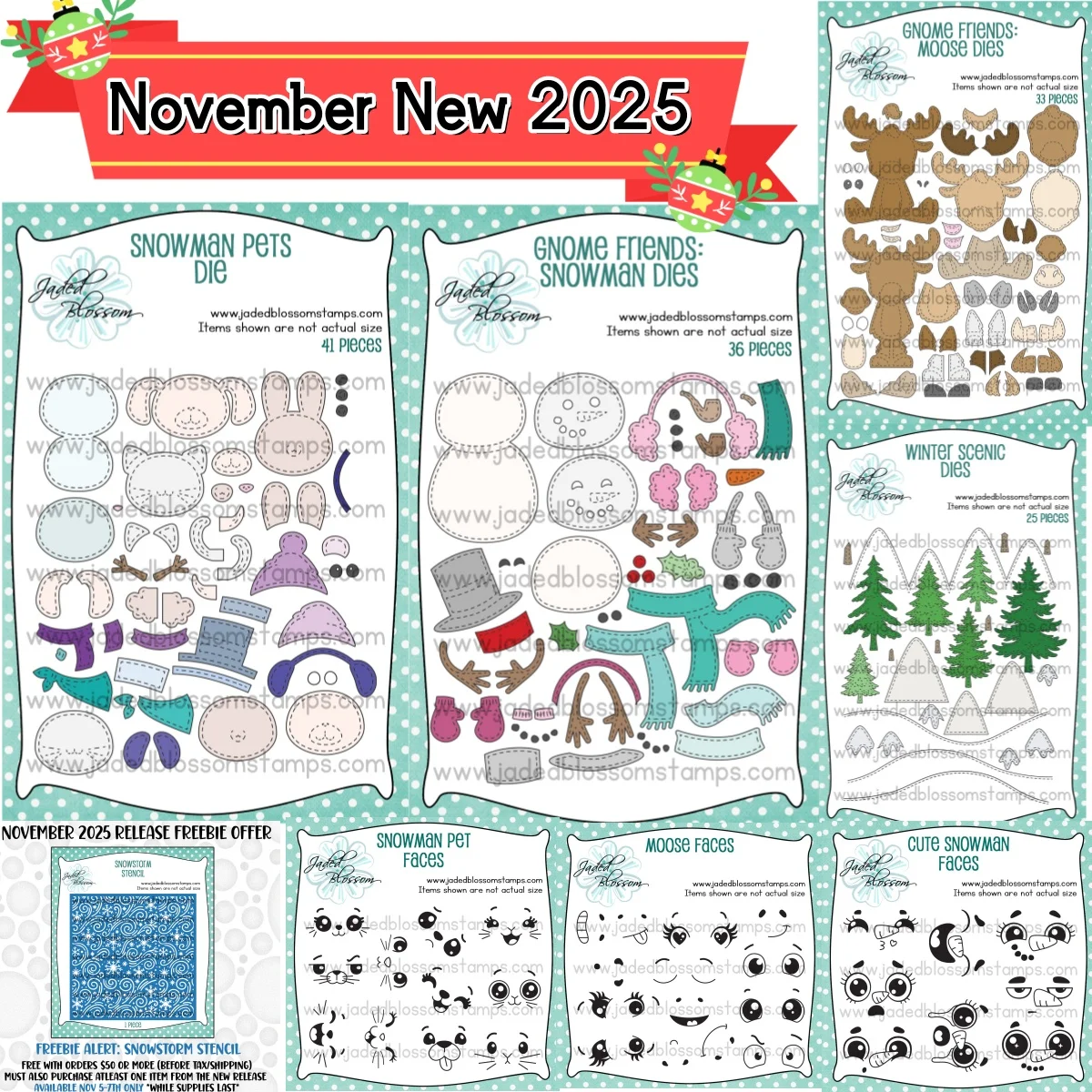 

Snowman Winter Scenic Moose Faces Metal Cutting Dies Clear Stamps Stencil November New 2025 For DIY Making Card Scrapbook