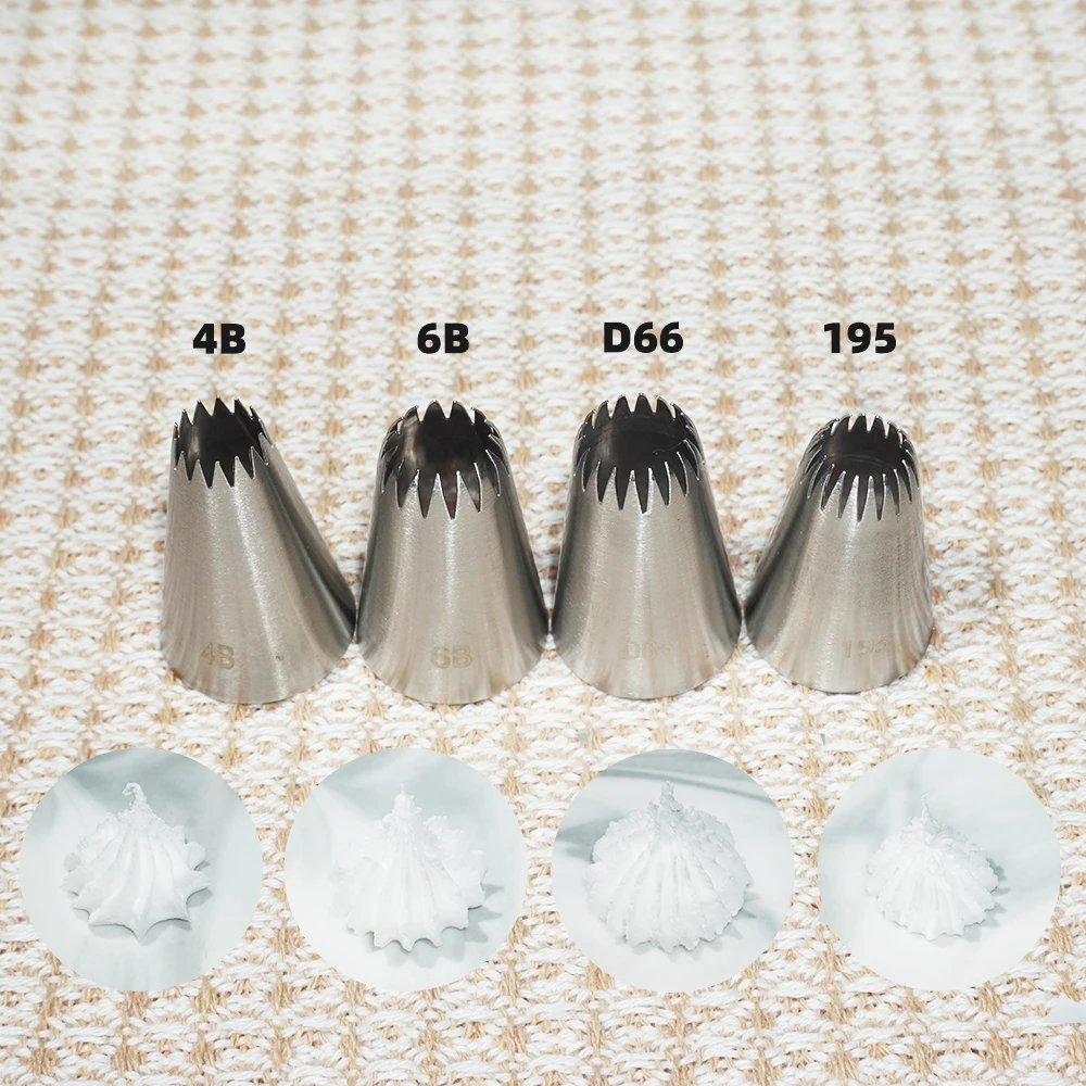 Multiple Large Metal Cake Cream Decoration Tips Pastry Tools Stainless Steel Piping Icing Nozzle Cupcake Head Dessert Decorators