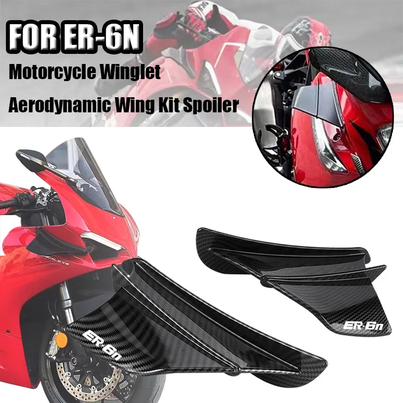 

For ER6N ER-6N ER6 N 2006-2014 Motorcycle Accessories Wind Knife Racing Wind Wing Deduct Shield Side Wind Spoiler Deductor Wing