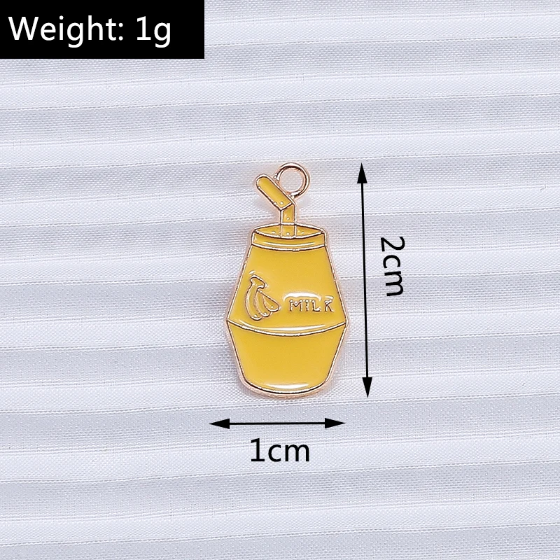 10 Stück Mix süße Sommergetränk Charms Emaille Eis Popsicle Charms Anhänger für Schmuckherstellung DIY Ohrringe Halskette Handwerk Geschenk – Detail 19