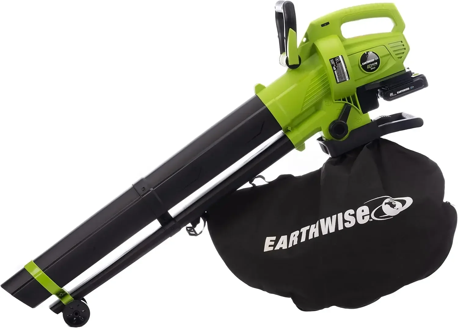 Power Tools by ALM LBVM2202 2x20-Volt Cordless Leaf Blower, Leave Vacuum, Leaf Mulcher, 2 Batteries and Charger Included