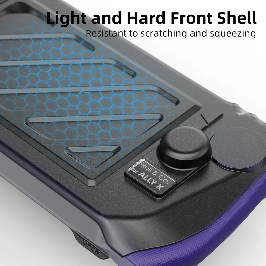 Skull & Co. Sarung pelindung depan portabel, cangkang keras untuk ROG Ally X standgripcase aksesoris Game