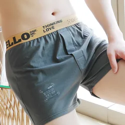 Hochwertige Baumwolle weiche Unterwäsche Boxershorts Nachtwäsche Männer Fitness lose gemütliche Pfeil Höschen männlich bequeme Schlafs horts