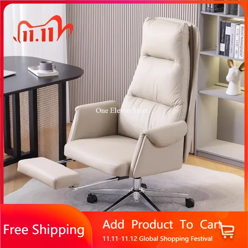 

Ergonomic Office Chair With Footrest Wheels Furniture Comfortable Chair Gamer Individual Reclining Luxury 게이밍 의자 Desk Gaming