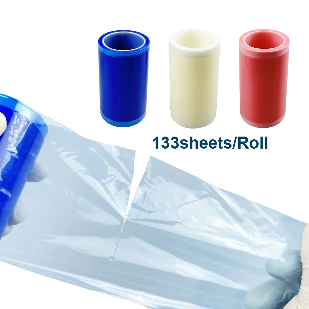 133 قطعة/لفة الأسنان المتاح حاجز فيلم شريط بلاستيكي صغير عزل غشاء 20 متر أغطية حماية الأكمام مواد طب الأسنان #2