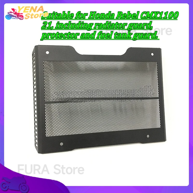 

Motorcycle accessories suitable for Honda Rebel CMX1100 21, including radiator guard, protector and fuel tank guard.
