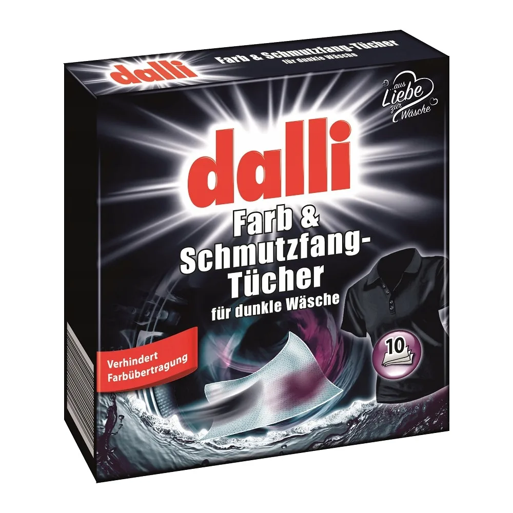 DALLI wasdoekjes voor donkere stoffen 10 stuks