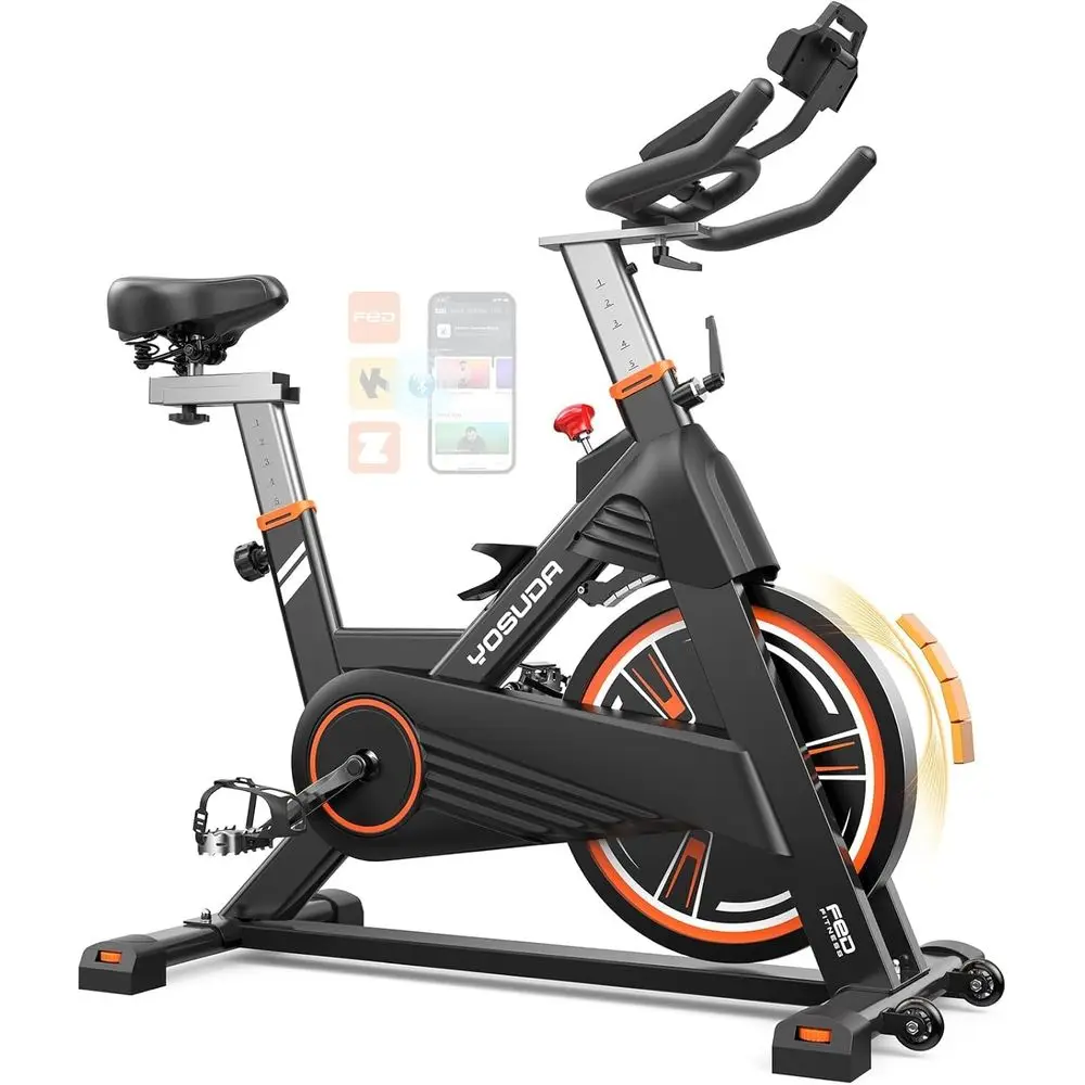 

Stationary Cycling Bike for Indoor Use - 350 lbs Capacity, Comfortable Seat, Silent Belt Drive