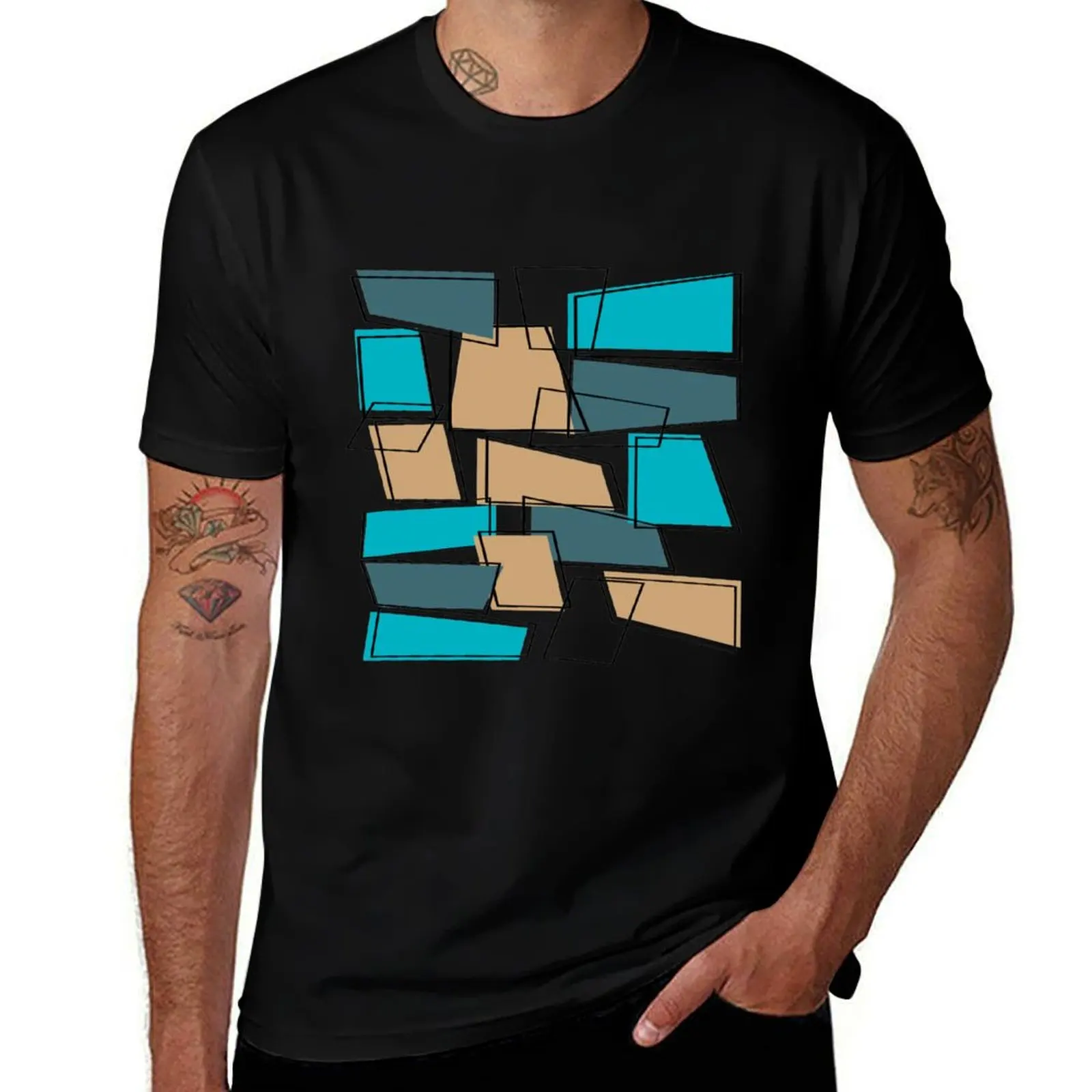 

Mid Century Modern Atomic Abstract T-Shirt man t shirt plus sizes tshirts personalised graphic shirts t shirts for men graphic