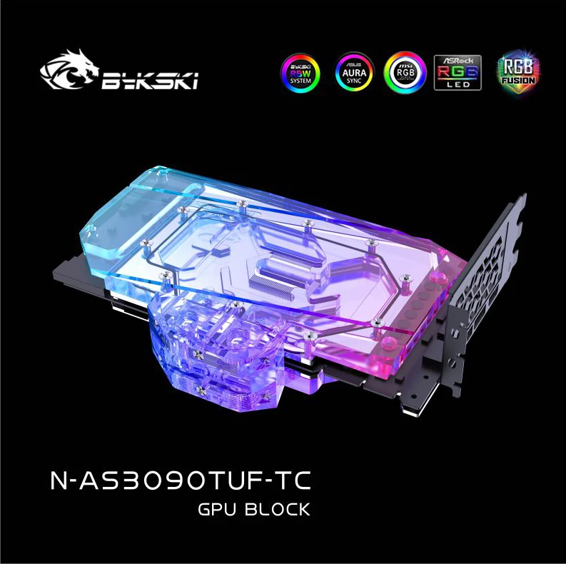 Imagem -06 - Bykski Duplo Lado Gpu Bloco de Resfriamento Líquido para Asus Tuf Rtx 3090 3080 Jogos N-as3090tuf-tc