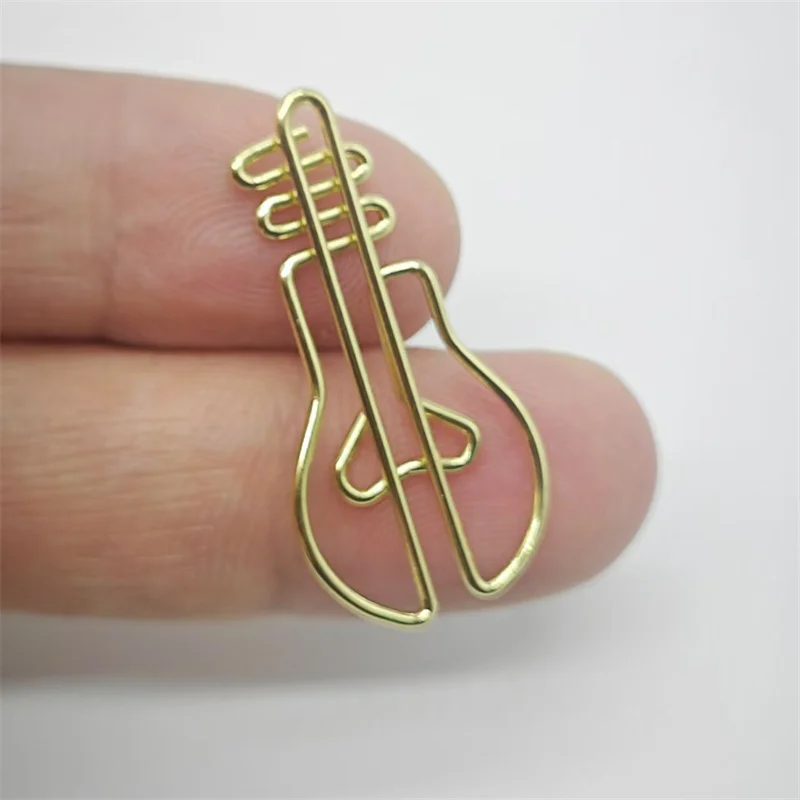 10Pcs Light Bulb Metal Paper Clip Office Stationery Bookmarks Learning Materials Data File Classification Identification Clip