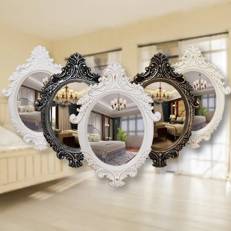 Large Decorative Mirror Living Room Hanging Nordic Vintage Mirror Make Up Accessories Luxury  Home Decor 1218