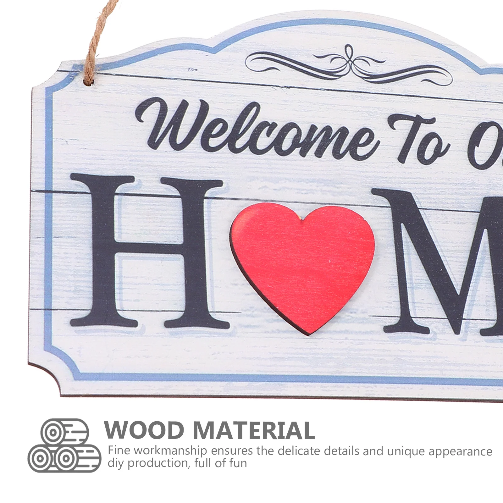 

Wooden Welcome Board Door Hanging Decoration Wall Pendant Home Decor Hanging Ornament Premium Material For Party Wall