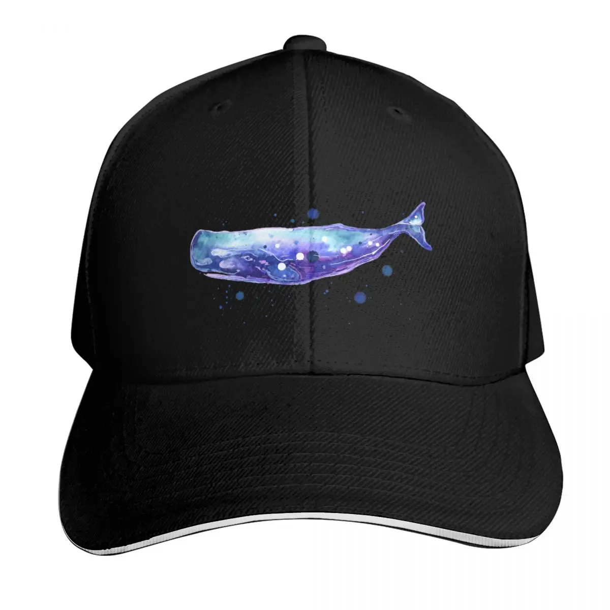 Sperm Whale Baseball Cap Vintage Retro Embroidered Lightweight Packable Gift for Him Her