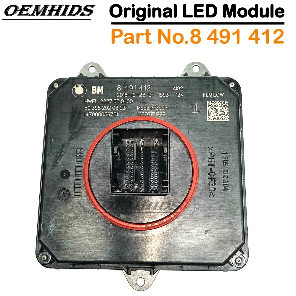 

Original Used 8491412 Ballast LED Headlamp Control Module For 5 6 7 Series X3 G30 F90 G31 G32 G11 Car Light Parts 63118491412