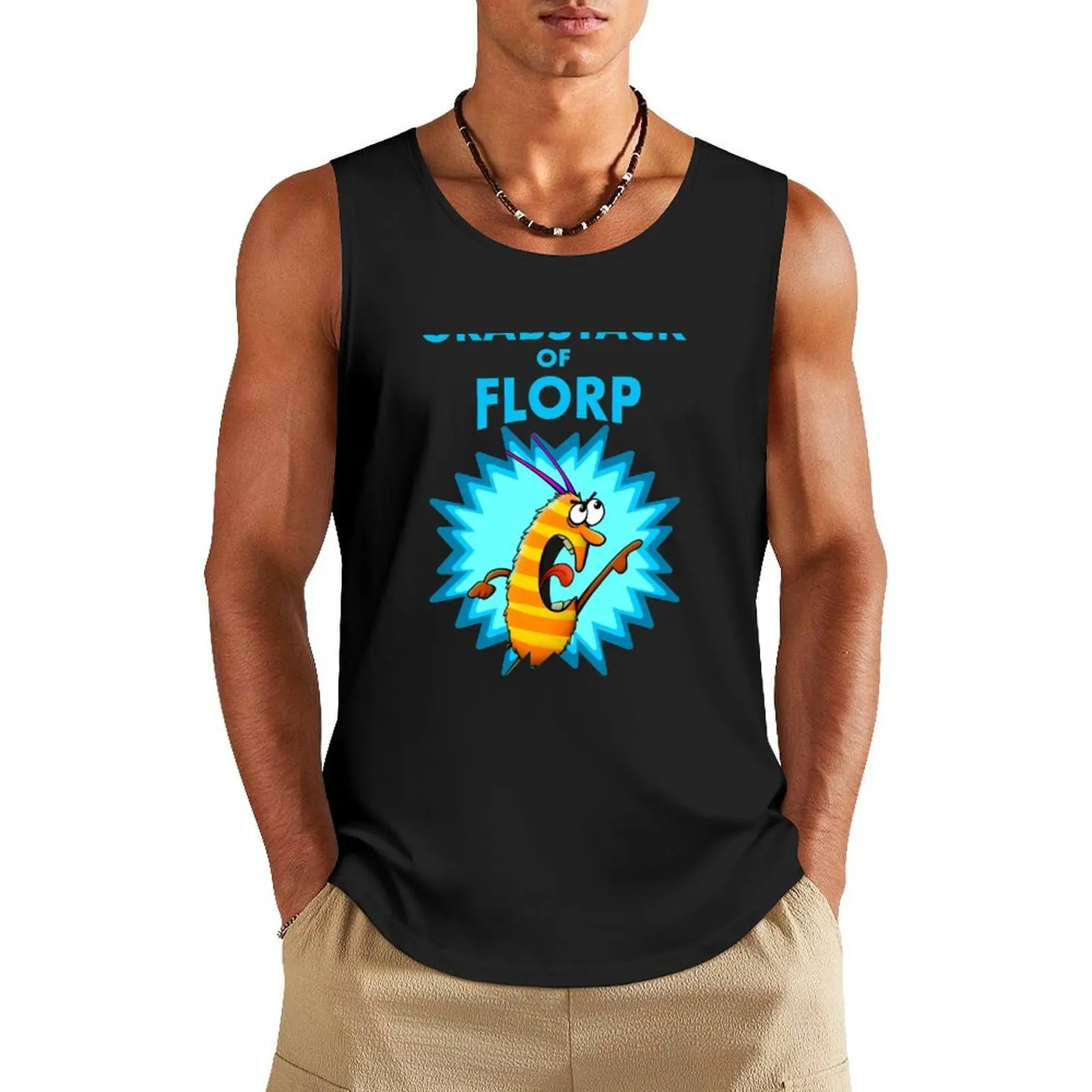 

Grabstack Explosion Tank Top sleeveless vest men clothes for men T-shirts men