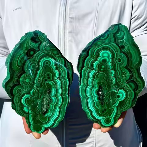 1pc High Quality Natural Malachite Slab Polished Crystal Crafts Quartz Slab Mineral Specimen Enthusiasts Collector's Gift