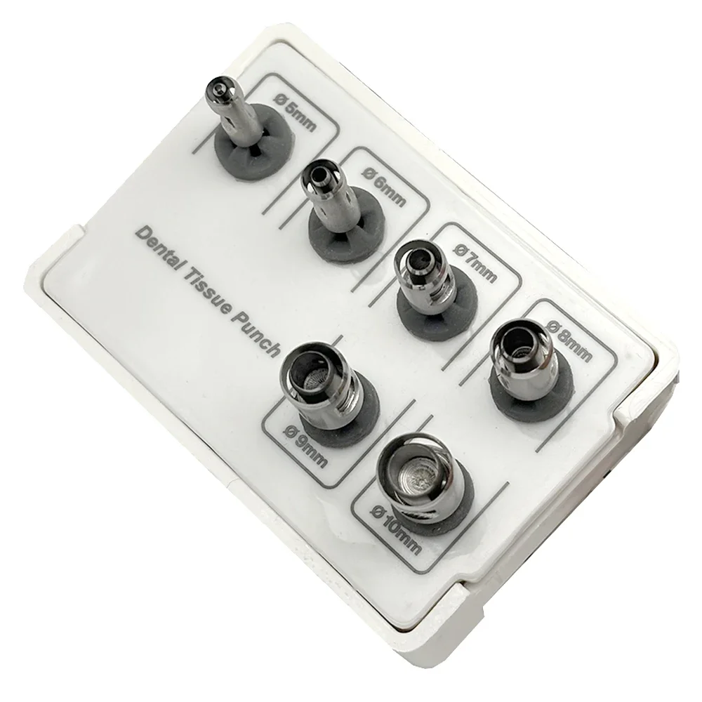 

6Pcs/kit Dental Implant Drills Trephine Bur Double Tissue Punch Stainless Steel Planting Tool Dentist Instrument Tools