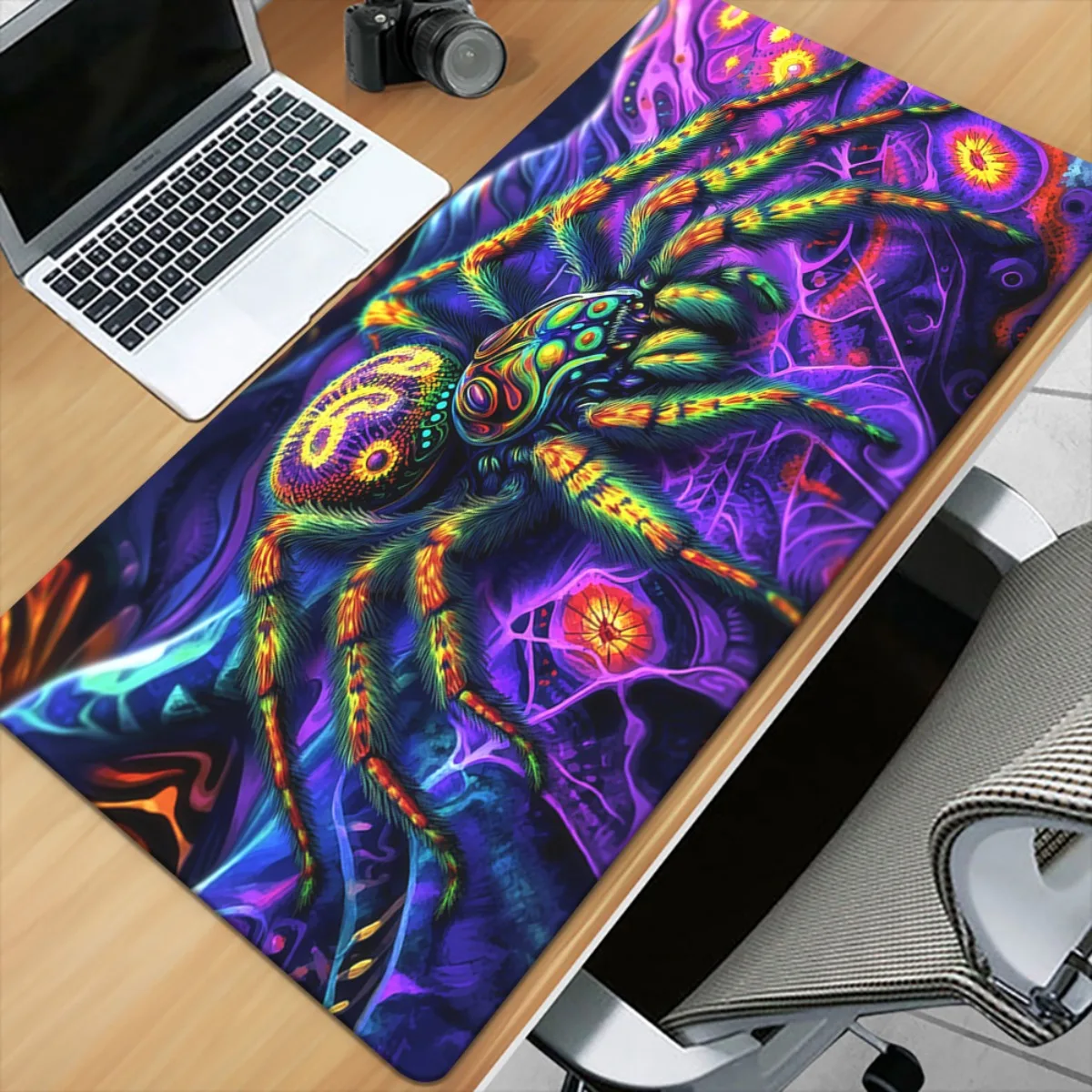 Brand Vibrant Spider Mousepad Gaming Keyboard Mat Anti-Slip Rubber Office Desk Pad for PC Gamers Laptop Computer Accessories