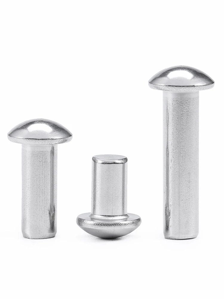 M2 M2.5 M3 M4 M5 M6 M8 304 Stainless Steel GB867 Round Head Rivet Solid Self-plugging Rivet